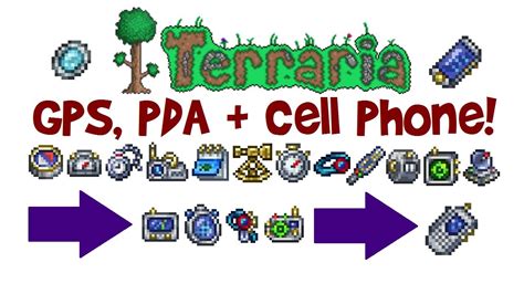 Terraria GPS, PDA & Cell Phone Crafting Guide! (How to get .